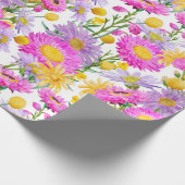 Zomer Cottage Tuin Wit Cadeaupapier (Hoek)