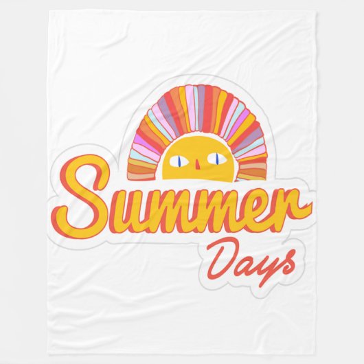 Zomer dag fleece deken (Voorkant)