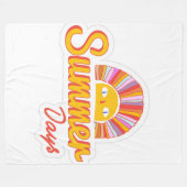 Zomer dag fleece deken (Voorkant (Horizontaal))