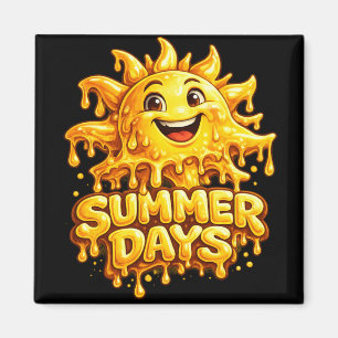 Zomer Dagen Sticker Magneet