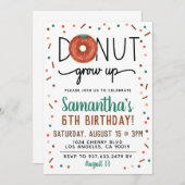 Zomer Donut vergroot de uitnodiging op zaterdag (Voorkant / Achterkant)