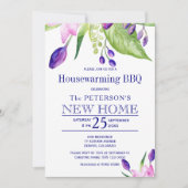 Zomer-elegant huisverwarming vat kaart (Voorkant)