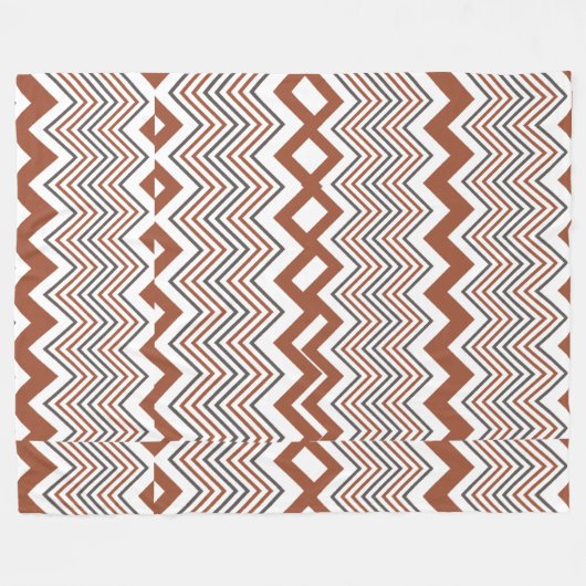 Zomer Elegant Kleurrijk Zigzag Fleece Deken (Voorkant (Horizontaal))