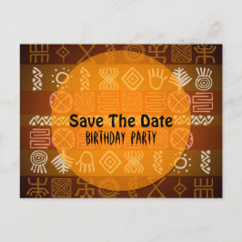 Zomer Etnische 18e Verjaardag Save the Date Aankondigingskaart