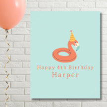 zomer flamingo drijver kids verjaardag zwembad fee