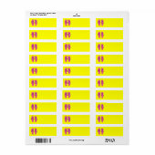 Zomer FlipFlops 2 Etiket (Full Sheet)