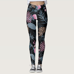Zomer Flora Bloeiende Tuin Bloemen Leggings