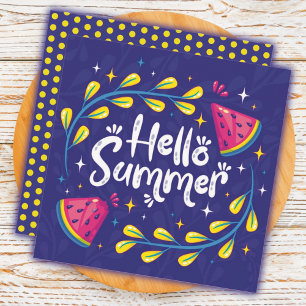 Zomer Fruit Watermeloen Wenskaart