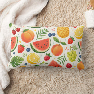 Zomer Fruitpatroon Stof Tropische Watermeloen Kussen