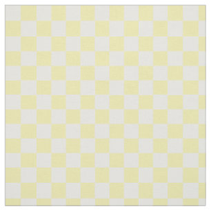 Zomer Geel en Wit Checkerboard Patroon Stof