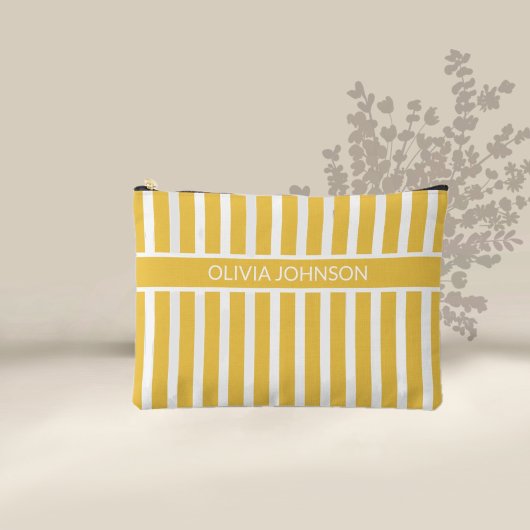 Zomer Geel Gestreepte Naam Etui