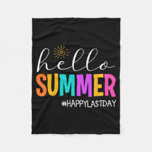 Zomer Gelukkige Laatste Dag School Leraar Student  Fleece Deken