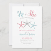 Zomer Gender Reveal Party Kaart (Voorkant)