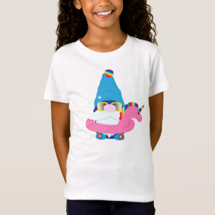 Zomer Gnome in Unicorn Beach Ring T-shirt