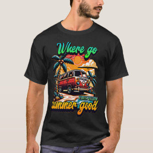 Zomer Goede Vibes - Trendy Beachwear T-shirt