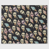Zomer Goth Schedels & Ijs Cadeaupapier (Vlak)