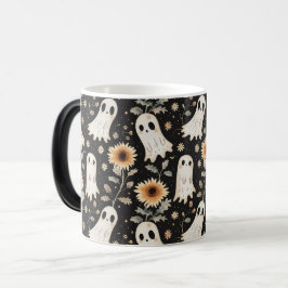 Zomer Gothic Geesten en Zonnebloemen Spooky Magische Mok