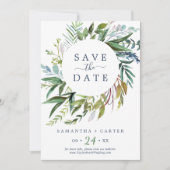 Zomer groen blijf de datum kaart (Voorkant)