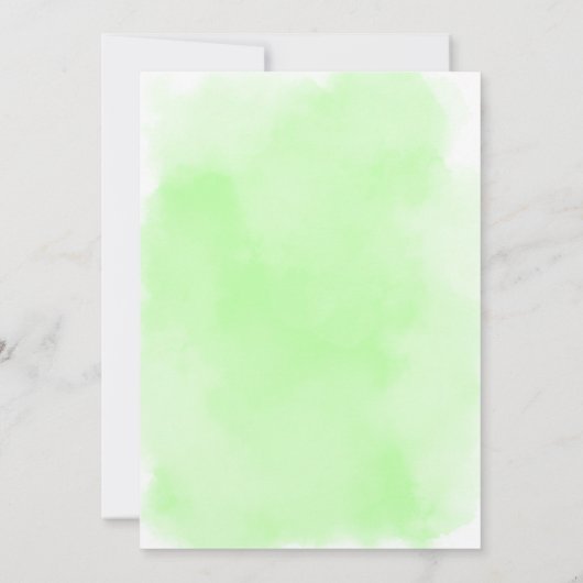 Zomer Groene Limoen Citrus Eerste Verjaardag Kaart (Achterkant)