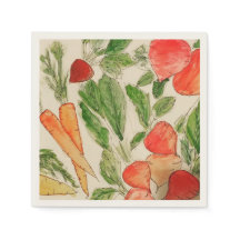 Zomer Groente aquarel tuin wortels bieten