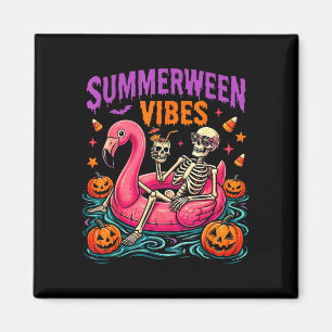 Zomer halloween skelet kostuum griezelig magneet