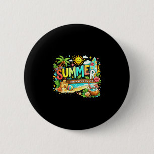 Zomer herinner mijn waarom strand vakantie citaat  ronde button 5,7 cm