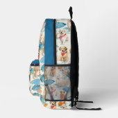 Zomer Honden Kleurrijk Gepersonaliseerd Monogram P Bedrukte Rugzak (Rechts)