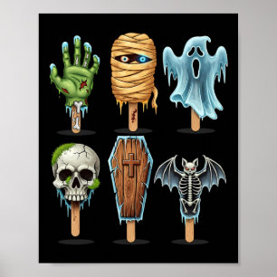 Zomer Horror Films Zomer Popsicle Halloween Poster