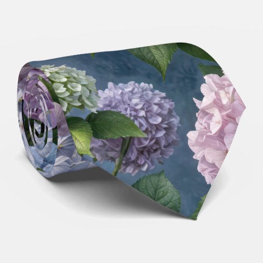 Zomer Hydrangea tuin Stropdas (Opgerold)