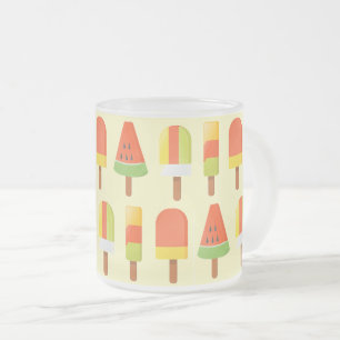 Zomer IJslolly Patroon Matglas Koffiemok
