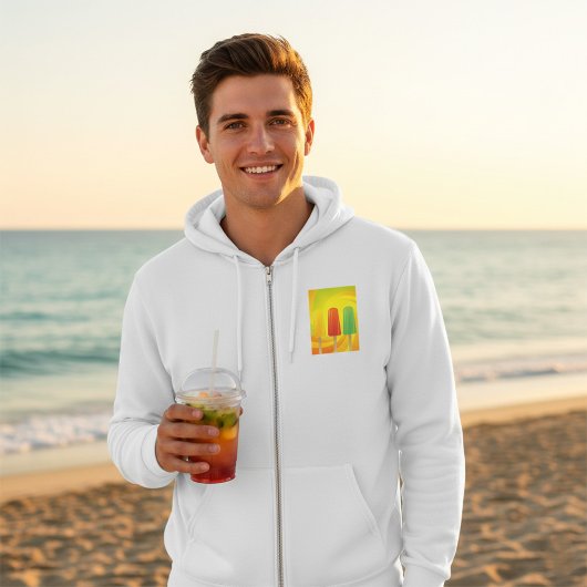 Zomer Ijslolly Trio Felgekleurde Ijslolly's Hoodie