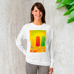 Zomer Ijslolly Trio Felgekleurde Ijslolly's T-shirt
