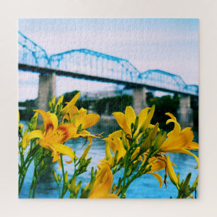 Zomer in Chattanooga - Walnut Street Bridge 20x20 Legpuzzel