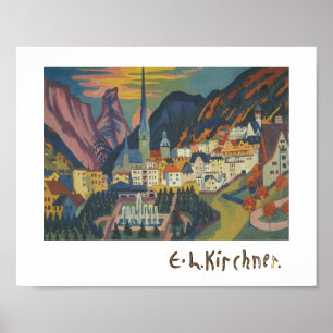 Zomer in Davos door E.L. Kirchener (1925) Poster