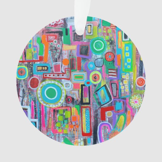 Zomer in de stad Acryl Ornament (voorkant)