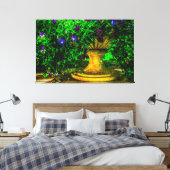 Zomer in de tuin canvas afdruk (Insitu (Slaapkamer))