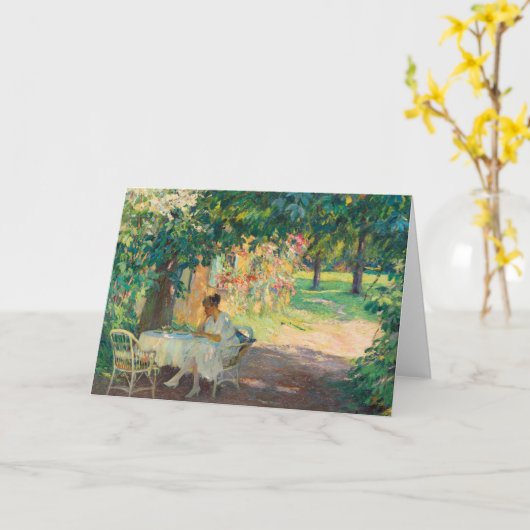 Zomer in de tuin | Edward Cucuel Kaart (Gele Bloem)