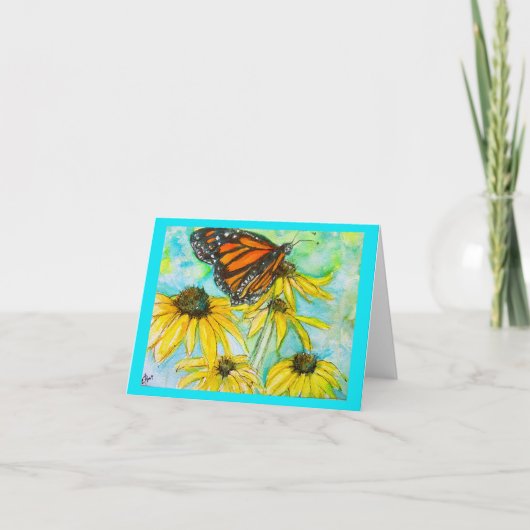 Zomer in de tuin feestdagen kaart (Voorkant)