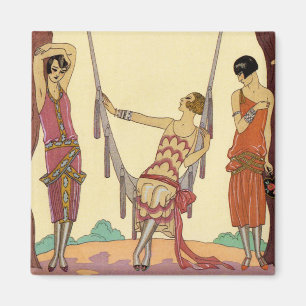 zomer in Frankrijk Art Deco Magneet