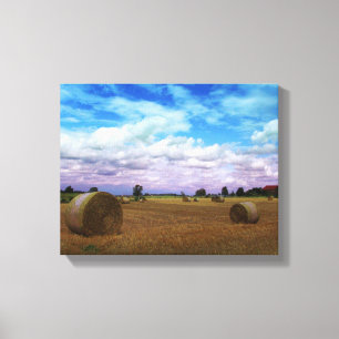 Zomer in het land canvas afdruk