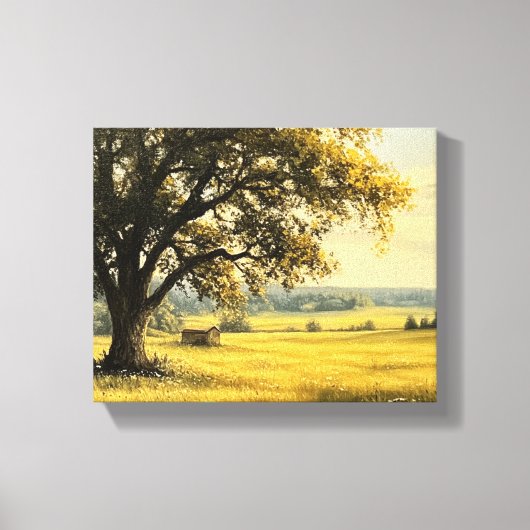 Zomer in het landschap canvas afdruk (Voorkant)
