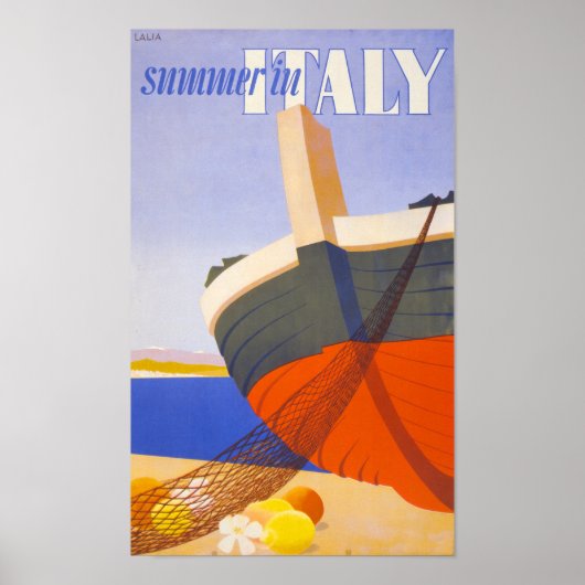 Zomer in Italië — herstelling van de valstrik Poster (Voorkant)