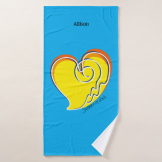 Zomer in Love - Persoonlijk  Bad Handdoek
