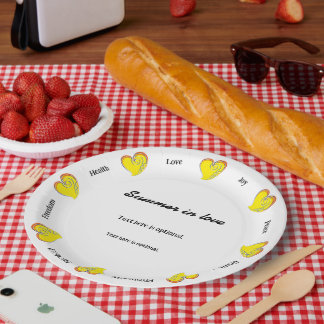 Zomer in Love -Strand of Meer- Aangepaste Tekst Mi Papieren Bordje