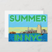 Zomer in NYC Bedankkaart (Voorkant / Achterkant)