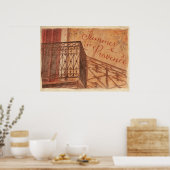 zomer in Provence: Franse Vintage Poster (Keuken)