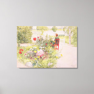 Zomer in Sundborn, 1913, van een commercieel gewin Canvas Afdruk