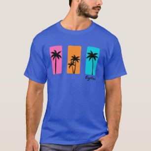 Zomer jaren 1980 Palm Tree  Vibes T-shirt