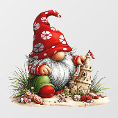Zomer kabouter raamsticker (Vel)