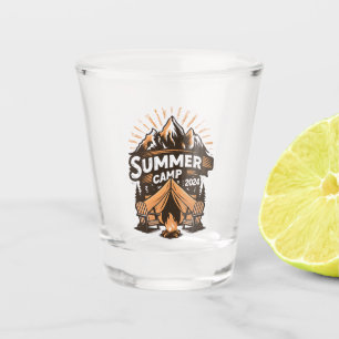 Zomer Kamp 2024 Zomer Kamperen Vakantie Matching Shot Glas